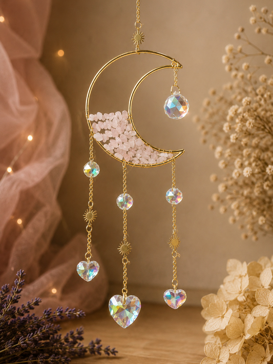 Lune d'Amour – Attrape-Lumière Lune Rose